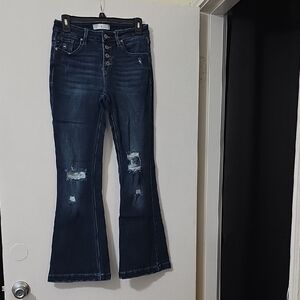 KanCan Women's Dark Blue Jeans